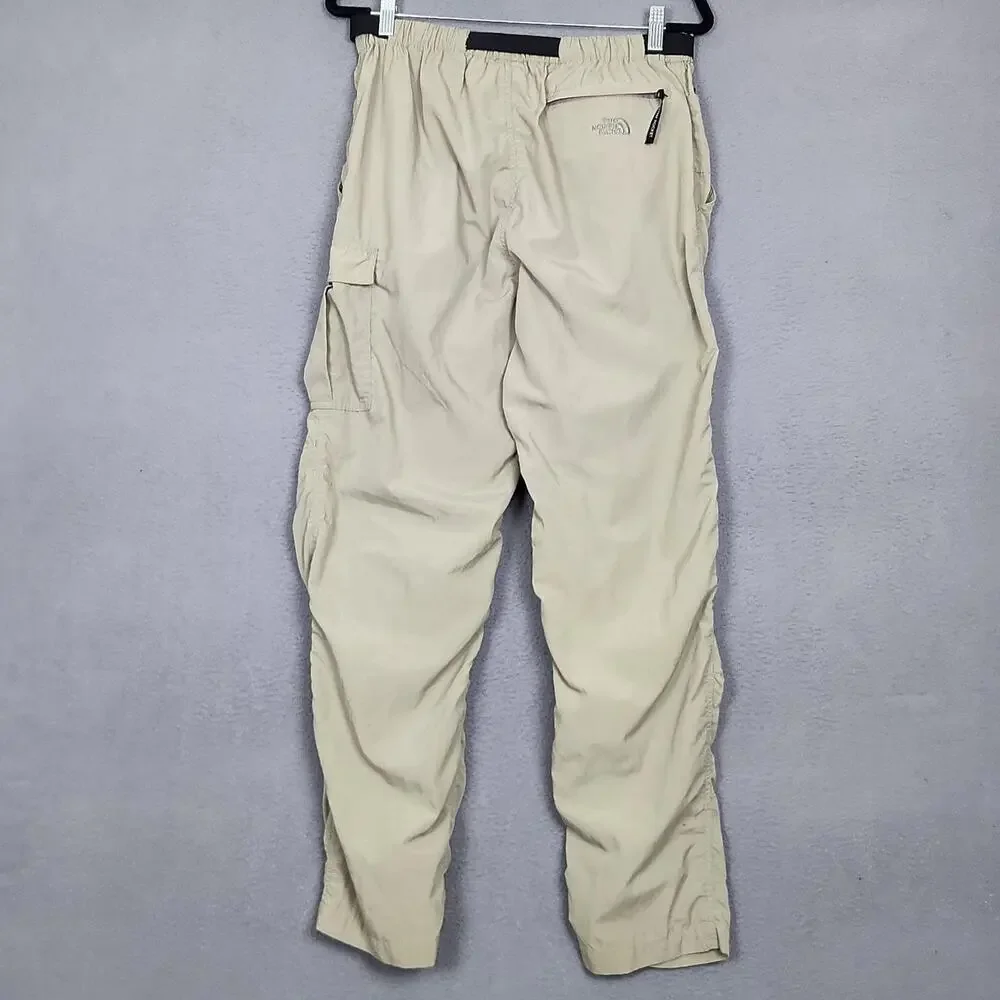 The North Face Pants Mens 32x30 Beige Cordura Nylon Hiking Cargo Stow Belted